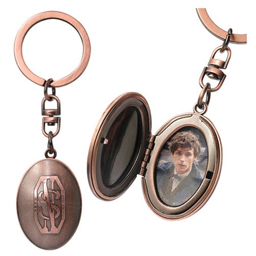 Fantastic Beasts and Where to Find Them Newt Scamander Picture Locket Pewter Key Chain